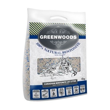 Greenwoods natural clay klompvormend kattengrit