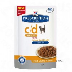 Hills Prescription Diet Feline c/d Multicare met Zalm - 24 x 85 g