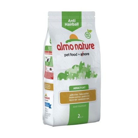 Almo Nature Anti Hairball Kip & Rijst Kattenvoer