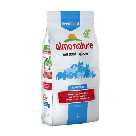 Almo Nature sterilised rund & rijst kattenvoer - 2 kg