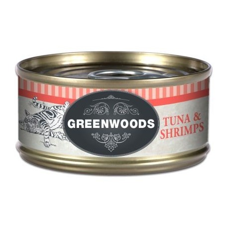 Greenwoods Adult Tonijn & Garnalen Kattenvoer 6 x 70 g